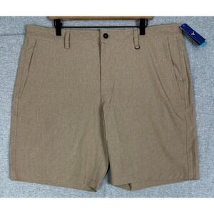 NEW Mizuno Command Shorts Mens 40x9‎ Tan NWT DryLite Performance Golf Athletic